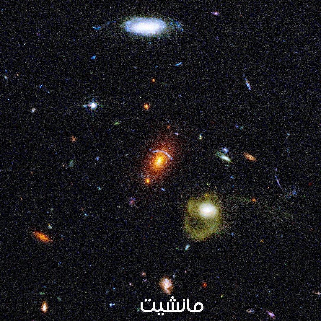 هابل يلتقط صورة رائعة لمجرة تبعد عن الأرض 10 مليارات سنة ضوئية