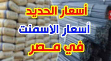 اسعار الحديد والاسمنت