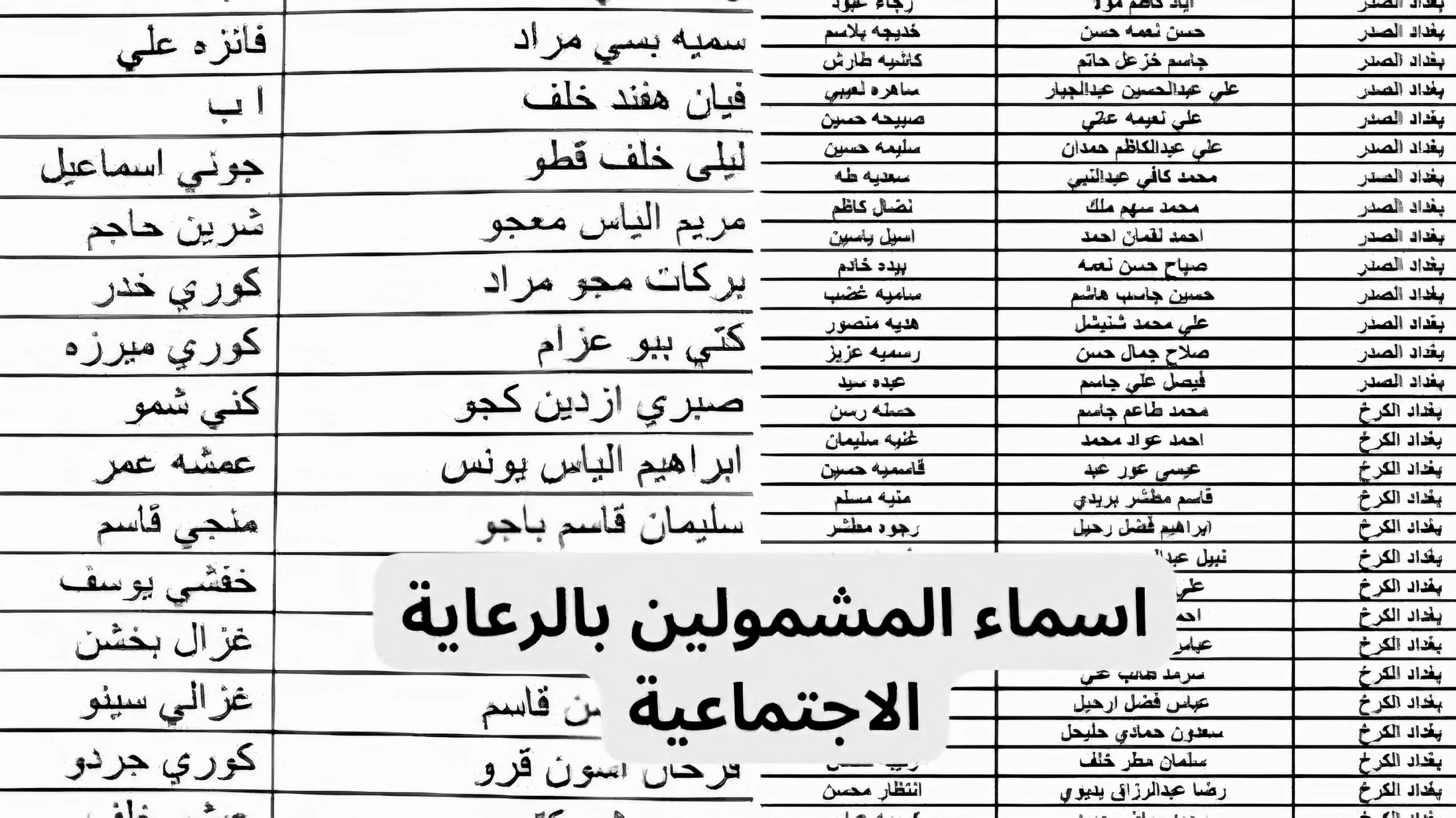 الوجبة الأخيرة في منصة مظلتي أسماء المشمولين من خلال منصة مظلتي على الإنترنت