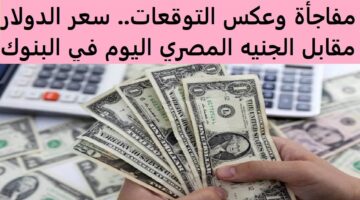 سعر الدولار مقابل الجنيه المصرى