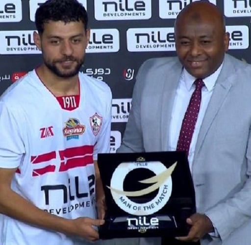 مصطفى شلبي أفضل لاعب في مباراة الزمالك أمام الاتحاد السكندري