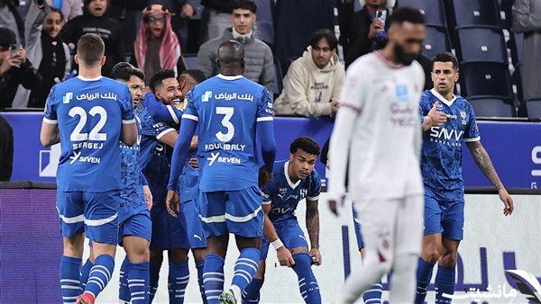 الدوري السعودي.. الهلال يدك الخلود برباعية في الشوط الأول