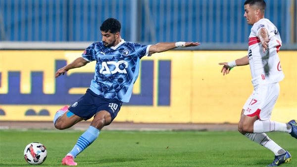 ماييلي يسجل هدف التقدم لفريق بيراميدز في شباك الزمالك