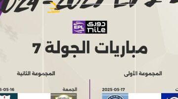 مباراة واحدة اليوم فى ختام الجولة السابعة من مرحلة حسم الدوري