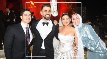 الحضرى والصقر ونجوم الرياضة والإعلام في حفل زفاف كريمة أحمد سليمان.. صور