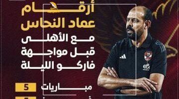النحاس يواصل تألقه مع الأهلي قبل لقاء حسم الدوري بـ5 انتصارات متتالية.. تفاصيل في إنفوجراف