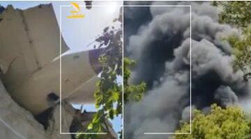 يا دوب طلعت.. شاهد لحظة سقوط طائرة الركاب الهندية المنكوبة المفاجئ بعد إقلاعها مباشرة