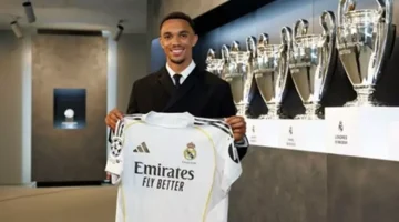 أولها كده؟! .. أرنولد في ظهوره الأول مع ريال مدريد.. يتحدث الإسبانية ويستعرض هدف برشلونة!