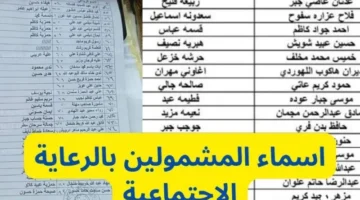 رزق بيخبط ع الباب.. أسماء المستفيدين من الرعاية الاجتماعية في العراق نزلت اليوم