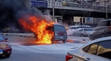موجة الحر تتسبب في حريق مفاجئ لسيارة في الإسكندرية