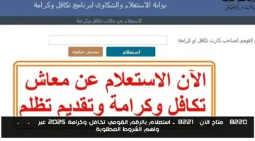 رسميًا.. رابط استعلام تكافل وكرامة 2025 وشروط القبول عبر moss.gov.eg