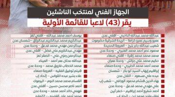 قرار مثير.. منتخب الناشئين يُعلن قائمة أولية من 43 لاعبًا لكأس الخليج