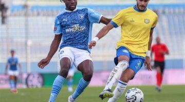 طرد جديد في المباراة.. بيراميدز يتقدم على الإسماعيلي بهدف في الدوري المصري