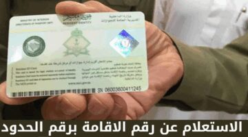 رسميًا.. معرفة رقم الحدود للمقيمين بدون أبشر | خطوات بسيطة وسهلة