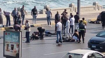 مأساة على كورنيش الشاطبي.. صور تذكارية تنتهي بحياة شخصين وإصابة 7 في حادث أليم