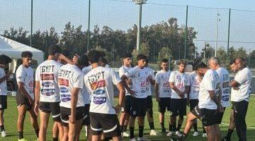 قبل مواجهة المغرب.. نبيه يُشيد بروح منتخب الشباب القتالية (صور)