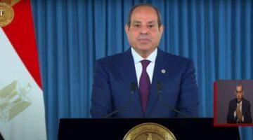 رسميًا.. السيسي يعلن استمرار الجهود المصرية لوقف إطلاق النار في غزة