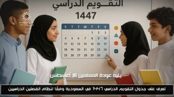 رسميًا.. جدول التقويم الدراسي 1447 في السعودية بنظام الفصلين الدراسيين