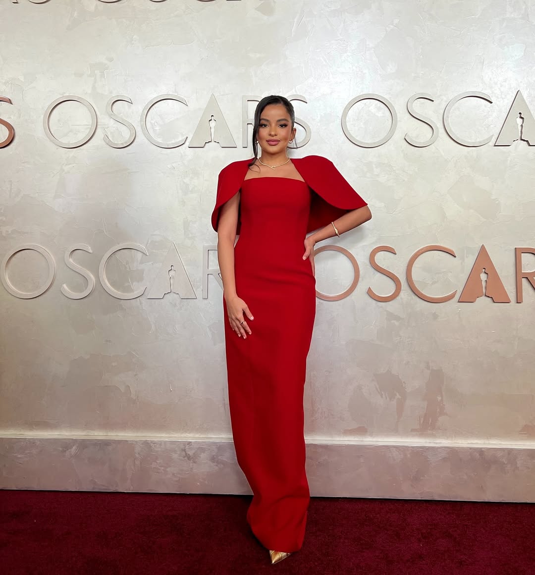 أجواء الجودي تخطف الأنظار بالفستان الأحمر في الأوسكار