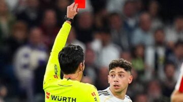 جريدة مانشيت إيقاف فالفيردي مباراة واحدة بعد واقعة الطرد ضد