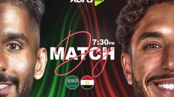 جريدة مانشيت كورة بلس ينقل مباراة مصر والسعودية الودية استعدادا