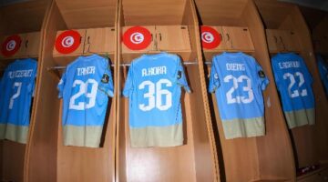 شاهد غرفة ملابس الأهلي في استاد رادس قبل مواجهة الترجي