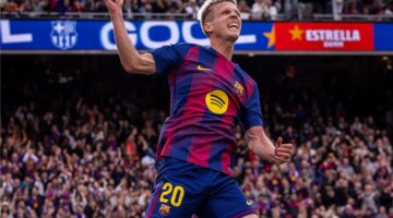 فيديو أولمو يسجل هدف برشلونة الثالث أمام إشبيلية في