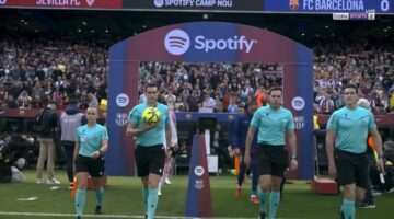 ملخص مباراة برشلونة واشبيلية 5 2 الدوري الاسباني بطولات