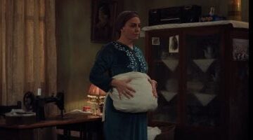 نرجس تصنع بطنا من القطن بعد ادعاء حملها فى مسلسل