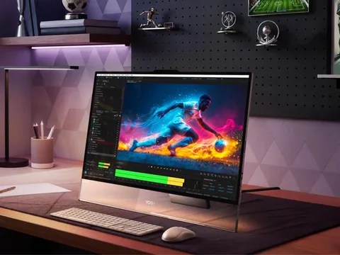 لينوفو تطلق حاسوبًا مكتبيًا بشاشة OLED 165Hz ومعالج رسوميات Arc B390
