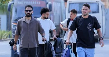 صور: وصول لاعبي المنتخب لمعسكر المونديال بمركز المنتخبات الوطنية