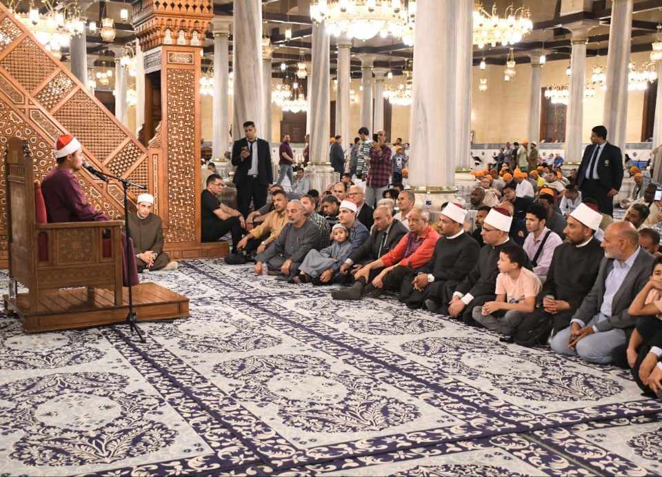 الأوقاف تواصل إحياء ليالي ذي الحجة العشر بمسجد الحسين