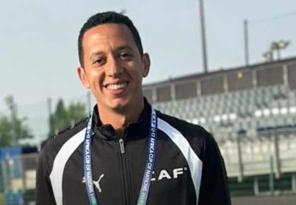 محمد مجدي سليمان ضمن طاقم تحكيم مواجهة أوغندا وغانا بأمم إفريقيا للناشئين
