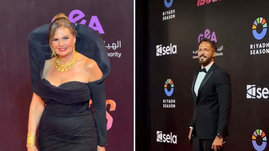 يسرا ويوسف الشريف وحمادة هلال يحضرون العرض الخاص لفيلم 7Dogs