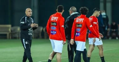 منتخب مصر في تدريبه الثاني استعدادًا لودية روسيا قبل المونديال