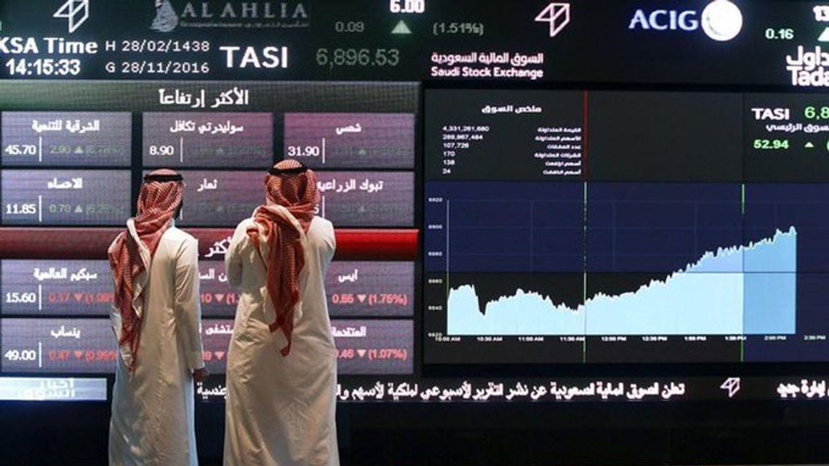 انخفاض مؤشر سوق الأسهم السعودية وإغلاقه عند 10,455 نقطة