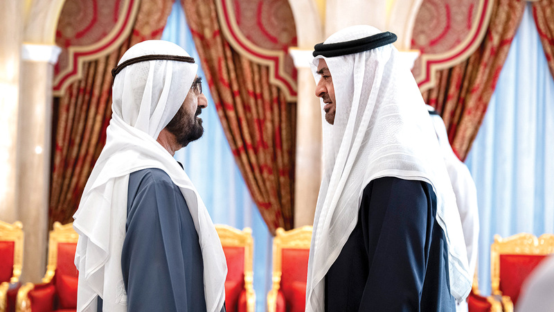 رئيس الإمارات وحكام الإمارات يعزّون محمد بن راشد في وفاة أحمد بن راشد