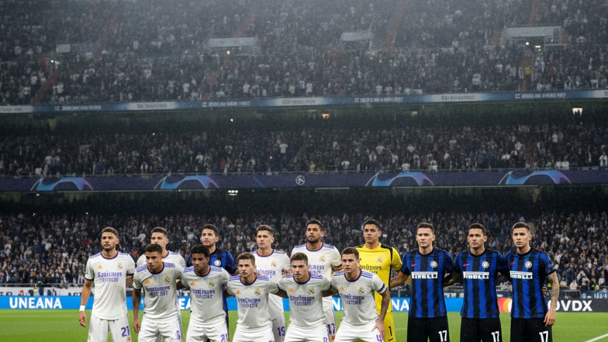 تطورات جديدة: صعوبات ريال مدريد أمام إنتر ميلان في دوري أبطال أوروبا