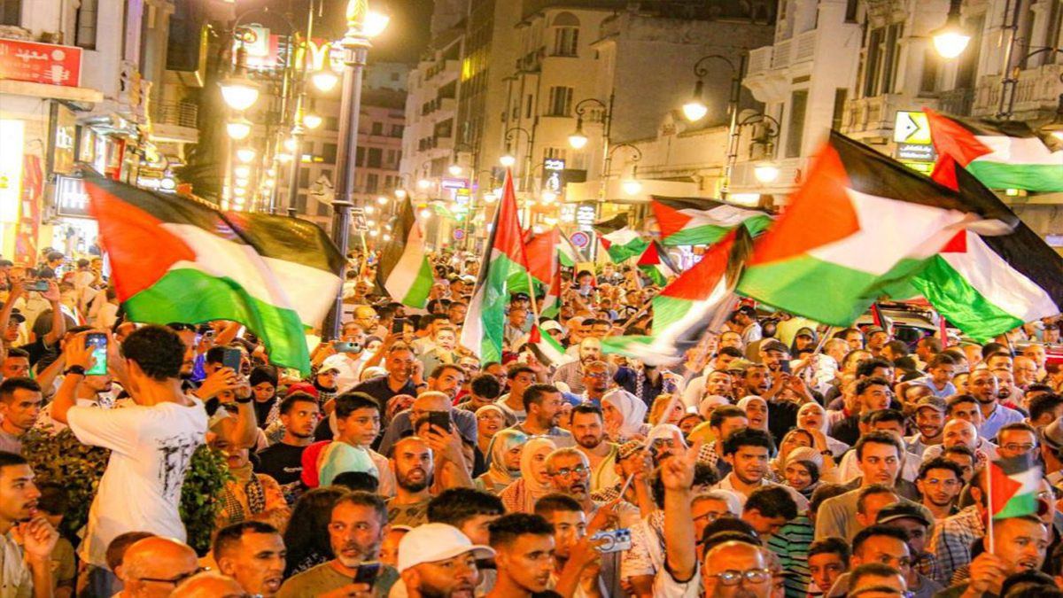 سلطات طنجة تستخدم العنف والاعتقالات لحظر التضامن مع غزة وحماية تحالف المخزن مع الكيان