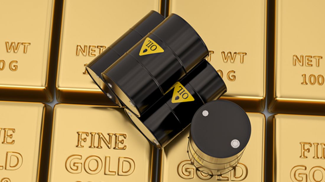 ارتفاع أسعار الذهب وانخفاض النفط