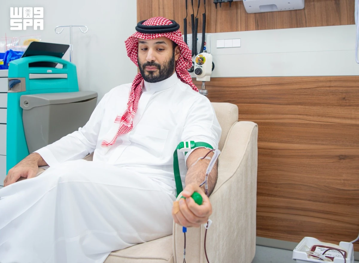 ولي العهد السعودي يطلق الحملة الوطنية للتبرع بالدم لعام 2026
