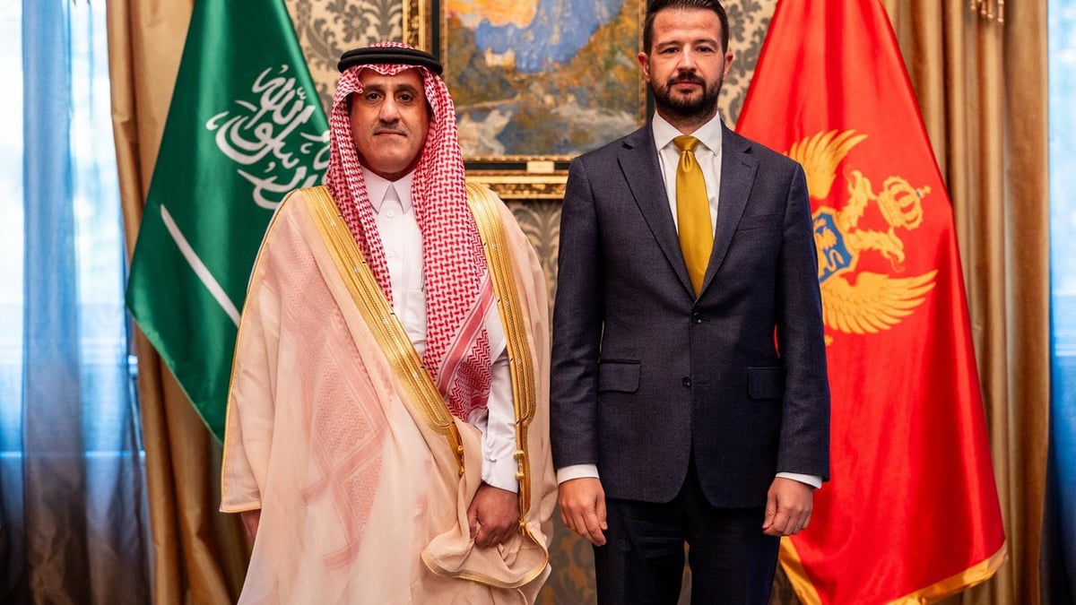 السفير تركي الماضي يقدّم أوراق اعتماده سفيرًا غير مقيم لدى الجبل الأسود