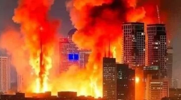 محدش كان يتخيل.. حرائق ضخمة وغير مسبوقة تلتهم مواقع حيوية في تل أبيب عقب الهجوم الإيراني.. شاهد الفيديو