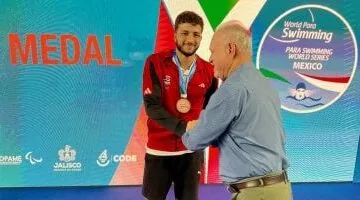 أبطالنا مبيعرفوش مستحيل.. السباح البارالمبي زياد طارق يتوج ببرونزية تاريخية في بطولة المكسيك الدولية